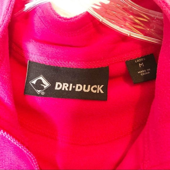 Dri-Duck Pink Quarter Zip Pullover NWT Hot Pink - Picture 5 of 5